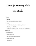 Thư viện chương trình con chuẩn