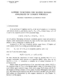 Báo cáo toán học: Support functions for matrix ranges: Analogues of Lumer's formula 