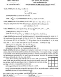Đề thi học sinh giỏi môn Toán lớp 12 cấp tỉnh năm 2021-2022 - Sở GD&ĐT Thừa Thiên Huế