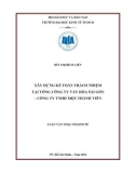 Luận văn Thạc sĩ Kinh tế: Xây dựng kế toán trách nhiệm tại tổng công ty Văn hóa Sài Gòn – Công Ty TNHH Một thành viên