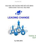 Tiểu luận: Leading change