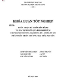 Khóa luận tốt nghiệp: Hoàn thiện kế toán bán hàng và xác định kết quả bán hàng tại Chi nhánh Thương mại Đông Hỷ - Công ty Cổ phần Phát triển Thương mại Thái Nguyên