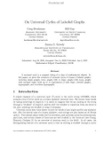 Báo cáo toán học: On Universal Cycles of Labeled Graphs