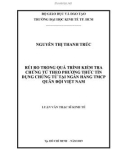 Luận văn Thạc sĩ Kinh tế: Rủi ro trong quá trình kiểm tra chứng từ theo phương thức Tín dụng chứng từ tại Ngân hàng TMCP Quân Đội Việt Nam