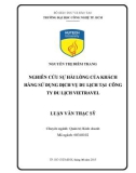 Luận văn Thạc sĩ Quản trị kinh doanh: Nghiên cứu sự hài lòng của khách hàng sử dụng dịch vụ du lịch tại Công ty Du lịch Vietravel