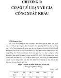 CHƯƠNG I: CƠ SỞ LÝ LUẬN VỀ GIA CÔNG XUẤT KHẨU_P2