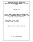 Tóm tắt Luận án Tiến sĩ Ngữ văn: Những đóng góp của Đông Dương tạp chí trong quá trình hiện đại hóa văn học, văn hóa Việt Nam đầu thế kỷ XX