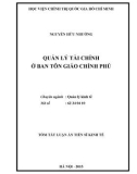 Tóm tắt Luận án Tiến sĩ: Quản lý tài chính ở Ban tôn giáo Chính phủ