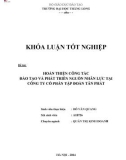 Khóa luận tốt nghiệp: Hoàn thiện công tác đào tạo và phát triển nguồn nhân lực tại Công ty Cổ phần tập đoàn Tân Phát