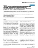 Báo cáo y học: Thoracic epidural anesthesia time-dependently modulates pulmonary endothelial dysfunction in septic rats