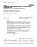 Báo cáo khoa học: Hyperglycaemic index as a tool to assess glucose control: a retrospective study