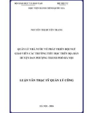 Luận văn Thạc sĩ Quản lý công: Quản lý nhà nước về phát triển đội ngũ giáo viên các trường tiểu học trên địa bàn huyện Đan Phượng thành phố Hà Nội