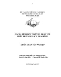 Tóm tắt Khóa luận tốt nghiệp khoa Văn hóa du lịch: Các di tích đền thờ nhà Trần với phát triển du lịch Thái Bình