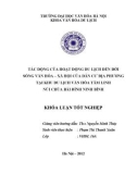 Tóm tắt Khóa luận tốt nghiệp khoa Văn hóa du lịch: Tác động của hoạt động du lịch đến đời sống văn hoá- xã hội của dân cư địa phương tại khu du lịch văn hoá tâm linh Núi Chùa Bái Đính- Ninh Bình