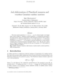 Báo cáo toán học: Jack deformations of Plancherel measures and traceless Gaussian random matrices