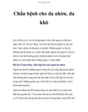 Chẩn bệnh cho da nhờn, da khô