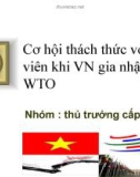 Tiểu luận  Cơ hội thách thức với sinh viên khi VN gia nhập WTO 