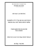 Luận văn:NGHIÊN CỨU ỨNG DỤNG GETTEXT TRONG ĐA NGỮ HÓA PHẦN MỀM