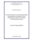 Luận văn Thạc sĩ Kinh tế: Xem xét Ảnh hưởng về cảm nhận trách nhiệm xã hội thông qua công bằng tổ chức đến kết quả của nhân viên văn phòng tại thành phố Hồ Chí Minh