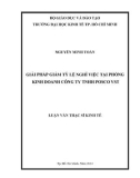 Luận văn Thạc sĩ Kinh tế: Giải pháp giảm tỷ lệ nghỉ việc tại phòng kinh doanh Công ty TNHH POSCO VST