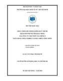 Luận văn Thạc sĩ Kinh tế: Hoàn thiện Hệ thống kiểm soát nội bộ nhằm đối phó rủi ro hoạt động tại Công ty cho thuê tài chính II - Ngân hàng Nông nghiệp và Phát triển Nông thôn