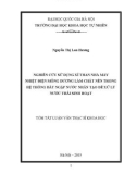 Tóm tắt Luận văn Thạc sĩ Khoa học: Nghiên cứu sử dụng xỉ than Nhà máy Nhiệt điện Mông Dương làm chất nền trong hệ thống đất ngập nước nhân tạo để xử lý nước thải sinh hoạt