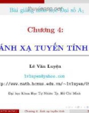 Chương 4: Ánh xạ tuyến tính