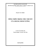 Luận văn Thạc sĩ Văn học: Nông thôn trong tiểu thuyết của Hoàng Minh Tường