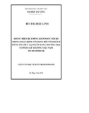 Luận văn Thạc sĩ Quản trị kinh doanh: Hoàn thiện hệ thống kiểm soát nội bộ trong hoạt động tín dụng đối với khách hàng tổ chức tại ngân hàng thương mại cổ phần kỹ thương Việt Nam Techcombank