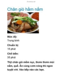 Chân giò hầm nấm