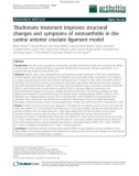 Báo cáo y học: Tiludronate treatment improves structural changes and symptoms of osteoarthritis in the canine anterior cruciate ligament model