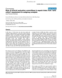 Báo cáo y học: Role of clinical evaluation committees in sepsis trials: from 'valid cohort' assessment to subgroup analysis