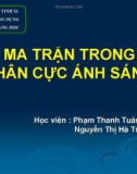 Bài thuyết trình Quang học: Ma trận trong phân cực ánh sáng