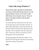 Chia ổ đĩa trong Windows 7