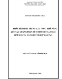Luận văn Thạc sĩ Hoá học: Phân tích đặc trưng cấu trúc và khả năng quang xúc tác phân hủy một số chất màu hữu cơ của vật liệu tổ hợp CuO/ZnO