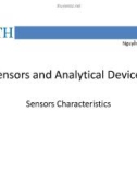 Lecture Sensors and analytical devices: Sensors characteristics - Nguyễn Công Phương