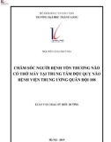 Tóm tắt luận văn Thạc sĩ Điều dưỡng: Chăm sóc người bệnh tổn thương não có thở máy tại trung tâm đột quỵ não Bệnh viện trung ương Quân đội 108