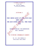 Luận văn Thạc sỹ Khoa học kinh tế: Tăng cường quản lý ngân sách nhà nước trên địa bàn Tĩnh Gia, tỉnh Thanh Hóa