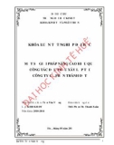 Khóa luận tốt nghiệp: Một số giải pháp nâng cao hiệu quả công tác  đấu  thầu xây lắp tại công ty Cổ Phần Thành Đạt