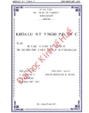 Khóa luận tốt nghiệp: Hiệu quả sản xuất của các hộ trồng tiêu thuộc huyện Chư Pưh, tỉnh Gia Lai