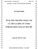 Luận án tiến sĩ Y học: Tỉ lệ tổn thương thận cấp và tiên lượng tử vong ở bệnh nhân xơ gan mất bù