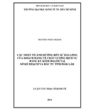 Luận văn Thạc sĩ Kinh tế: Các nhân tố ảnh hưởng đến sự hài lòng của khách hàng về chất lượng dịch vụ đăng ký kinh doanh tại Sở Kế hoạch và Đầu tư Đắk Lắk