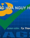 Bài giảng Hàng hóa nguy hiểm - Tạ Thanh Liêm