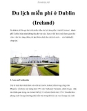 Du lịch miễn phí ở Dublin (Ireland)