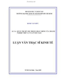 Luận văn thạc sỹ kinh tế: Quản trị rủi ro trong hoạt động của doanh  nghiệp nhỏ và vừa ở Việt Nam