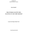 Luận văn Thạc sĩ Văn học: Thơ cổ phong Nguyễn Trãi, Nguyễn Du từ góc nhìn thi pháp