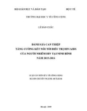 Luận án tiến sĩ Y tế công cộng: Đánh giá can thiệp tăng cường kết nối tới điều trị HIV/AIDS của người nhiễm HIV tại Ninh Bình năm 2015-2016