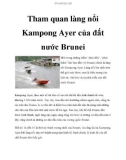 Tham quan làng nổi Kampong Ayer của đất nước Brunei