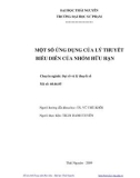 Luận văn: MỘT SỐ ỨNG DỤNG CỦA LÝ THUYẾT BIỂU DIỄN CỦA NHÓM HỮU HẠN