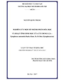 Luận văn Thạc sĩ Khoa học: Nghiên cứu một số thành phần hóa học và hoạt tính sinh học của cây dung lụa – Symplocos sumuntia Buch.-Ham. Ex D. Don (Symplocaceae)